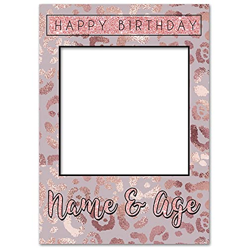 Selfie Frame | Personalised Frame | Selfie Props | Photo Booth Frame | Selfie Board | Party Decorations | Hen Do Gifts For Bride | Hen Party Gifts | Rose Gold Print