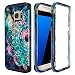 Lamcase for Galaxy S7 Edge Case Shockproof Dual Layer Hard PC & Flexible Silicone High Impact Durable Bumper Armor Protective Case Cover Samsung Galaxy S7 Edge, Mandala/Galaxy