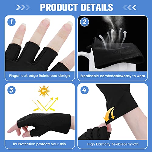 Molain-Anti-UV-Gloves-Gel-Manicures-Glove-Professional-Protection-Fingerless-Gloves-for-Manicures-Nail-Art-Skin-Care-UV-Shield-Gloves-Black