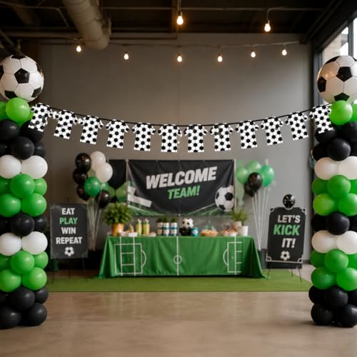 Image of Wanna Party 2026 World Cup Football Theme Jersey Shaped Paper Bunting Banner 10FT, Soccer Print Garland for Match Day Party, Sports Birthday Decoration, Fan Celebration & Football Party Supplies