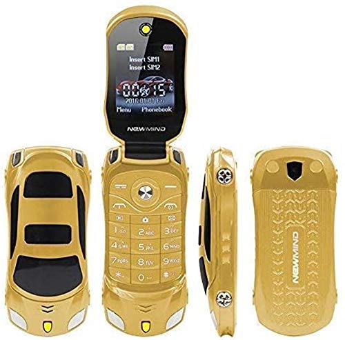 Teléfono móvil libre F15 Mini Flip con forma de coche deportivo, Dual...