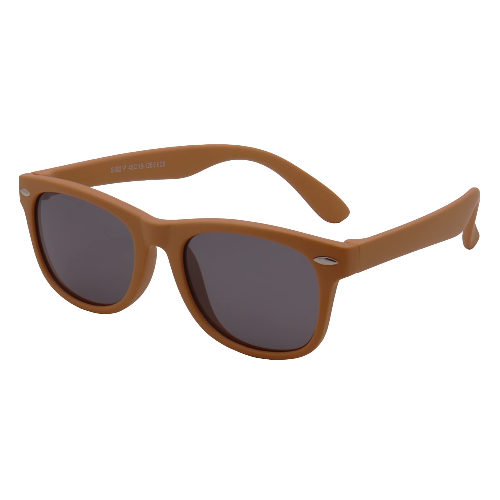 FOURCHEN Kids Polarized Sunglasses TPEE Flexible Frame for Girls Boys Age 3-10