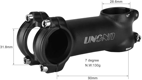 Miniatura 2 de BESNIN Vástago de bicicleta de 7 grados 1.252 in 2.362 in 2.756 in 3.543 in 4.331 in vástago MTB bicicleta de montaña manillar vástago para