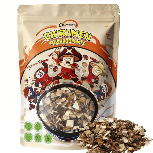 CHIRAMEN Mushroom Mix Ramen Toppings – Oyster, Shiitake, King Oyster, Wood Ear & Button Mushrooms...