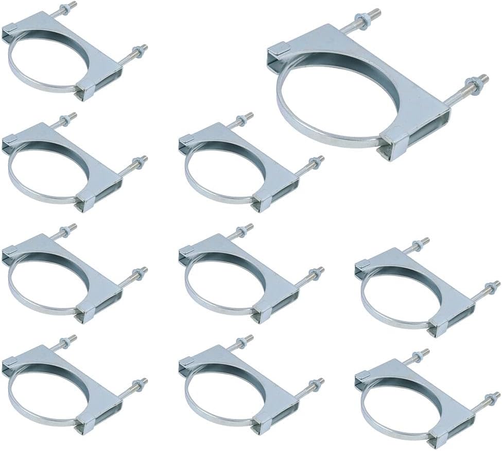 Mytee Products 10 Pack Exhaust Clamp, 5", Closed For Freightliner & International Replaces Oem 89559K