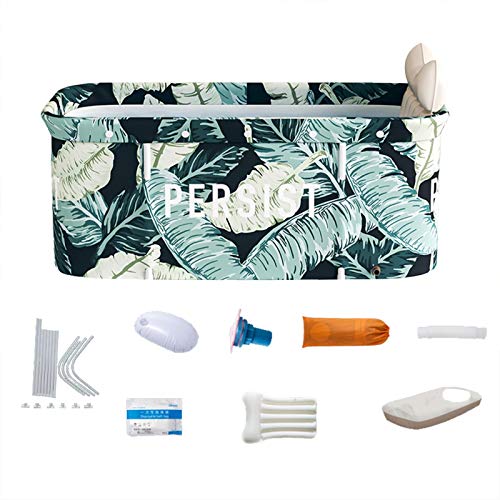 Bañera plegable portátil, Bañera para adultos, Bañera de barril cilíndrica antideslizante, ligera...