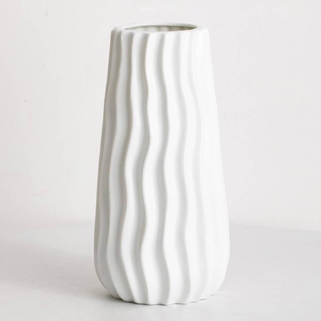 Vaso Nordic In Ceramica Opaca Beige - Fatto A Mano, Per Erba Della Pampa