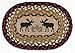 7.5 x 11 in. OMSP-19 Moose Printed Oval Swatch Black