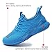 Womens Ladies Walking Running Shoes Slip On Lightweight Casual Tennis Sneakers Girls Kids Zapatos de Mujer Blue