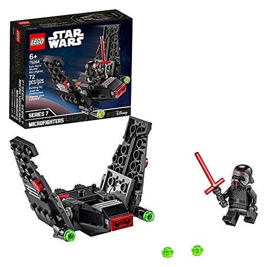 LEGO Star Wars Kylo Ren’s Shuttle Microfighter 75264 Star Wars Upsilon Class Shuttle Building Kit, New 2020 (72 Pieces)