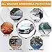 Car Windshield Snow Cover with 4 Layers Windproof Protection Defense Frost Sunlight, All Weather Winter & Summer Front Window Automotive Covers Sun & Snow-Shade for Most Cars Trucks Vans and SUVs