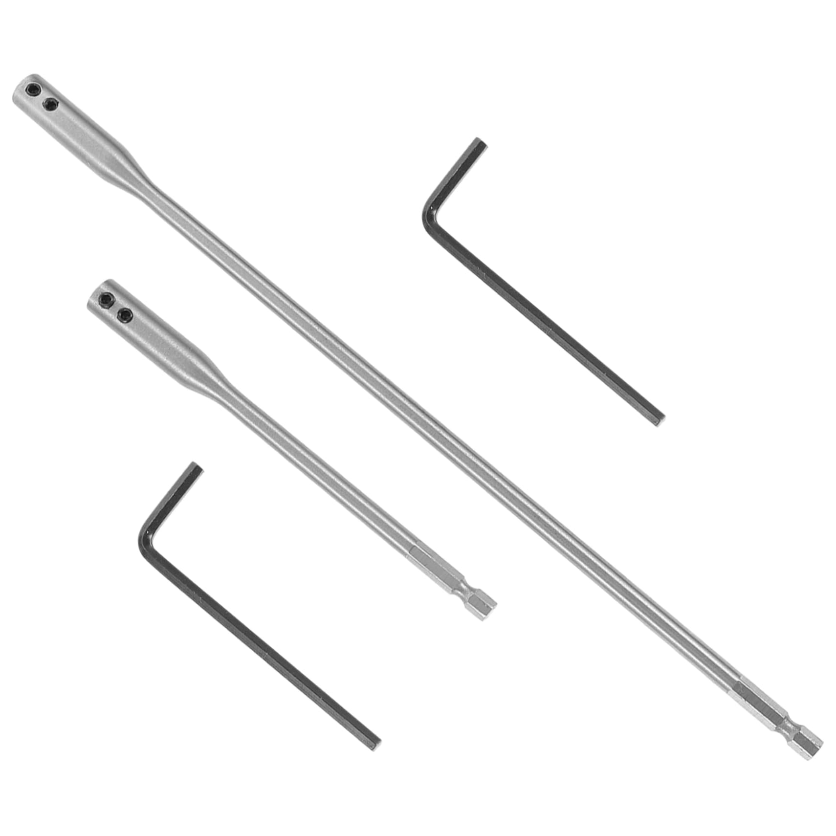jojofuny 5 Juegos Extensión de Brocas Taladro Conjunto de Varillas de Extensión y Llaves Flexibilidad Profundidades de Perforación Compacto y Ligero Precisa y Estable