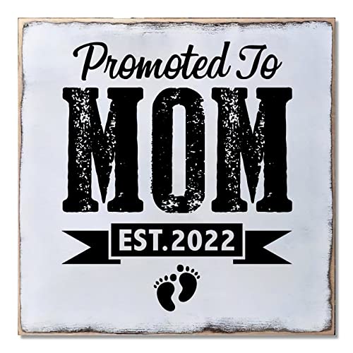 Panneau mural en bois cadeau de baby shower pour future maman