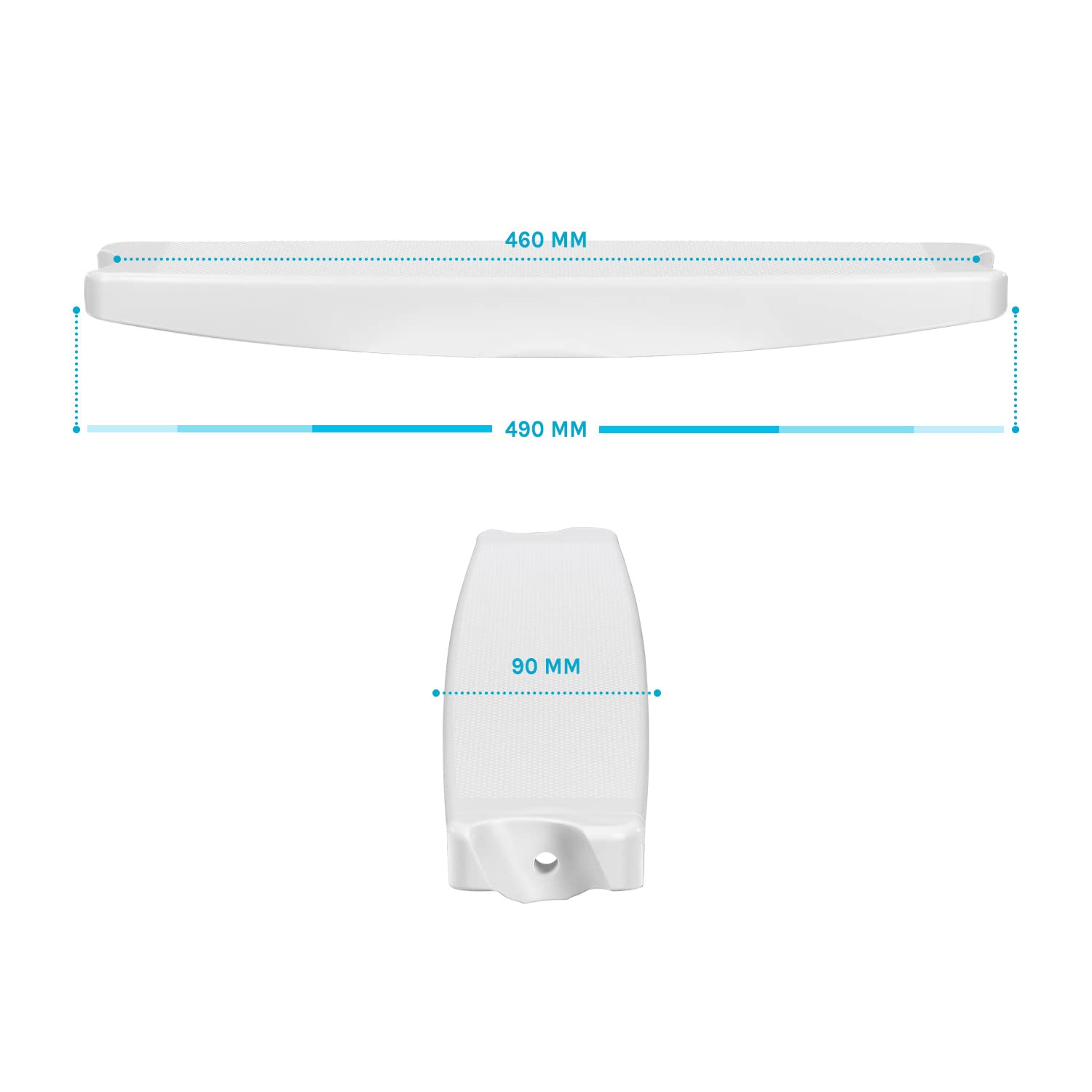 1er Set Ersatz Stufe für Aufstellbeckenleiter inkl. Schraubensatz Trittstufe weiß 43 mm Holm Hochbeckenleiter Pool Schwimmbecken