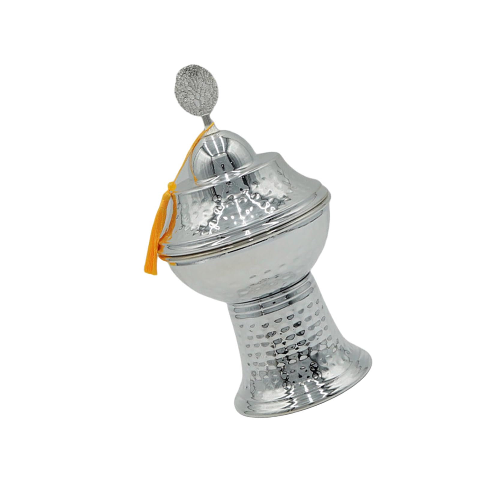 NMFLAB Artistic Metal Fruit Bowl with Traditional Arabian Pattern Candy Container Housewarming Event Living Room Deck Bowl