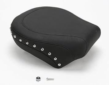 Mustang Motorcycle - 84-06 Harley Standard Rear Tire Wide Touring Passenger Seat w/Studs - Black