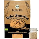 HeldenPilz® Pâte acide de blé bio (150 g) – Levain Mère pour ciabatta, focaccia et pizza à...