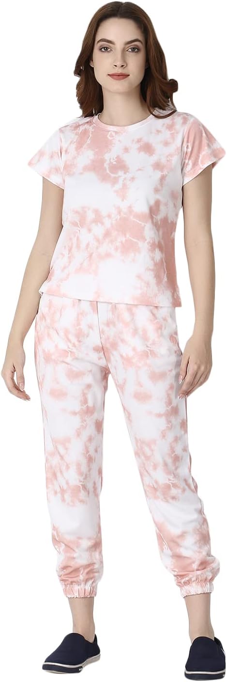 GRECIILOOKSWomens Casual Cotton Blend Regular Fit Co-Ord Set