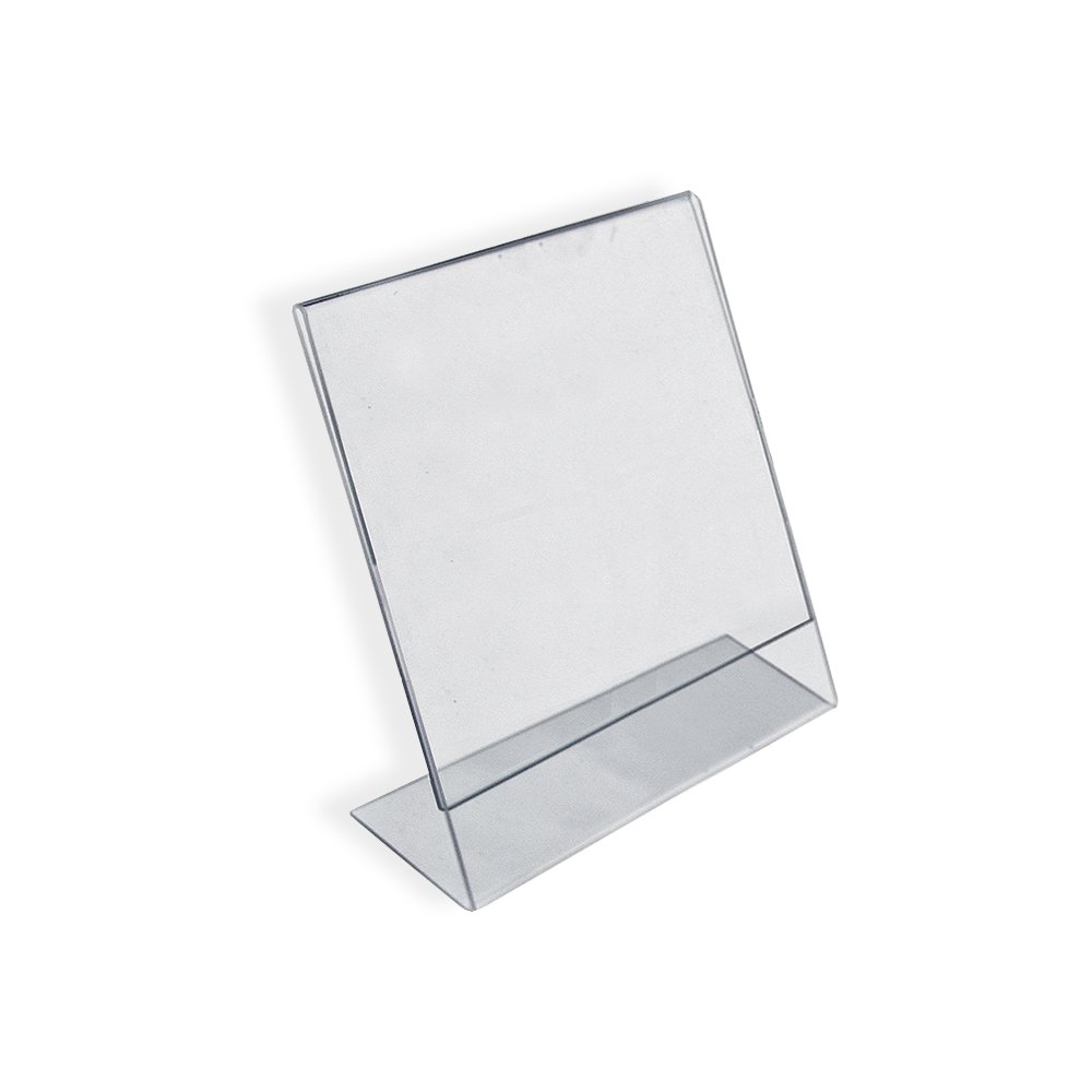 Expositores de precios para tienda acrílicos e inclinados, formato 2x3 pulgadas, 10 uds