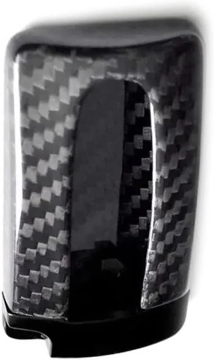 H5-Real Carbon Fiber Key Fob Protective Cover Case Compatible with Nissan GTR Infiniti U-Shape Car Key Case Cover Shell Bag