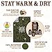 Don't Die In The Woods - World’s Toughest Emergency Blankets [4-Pack] Extra Thick Thermal Mylar Space Blanket - One of The Ten Essentials Outdoor Survival Gear for Hiking Camping First Aid Kit (Camo)