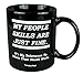 Funny Guy Mugs My People Skills Are Just Fine Coffee Mug, Black, 11-Ounce