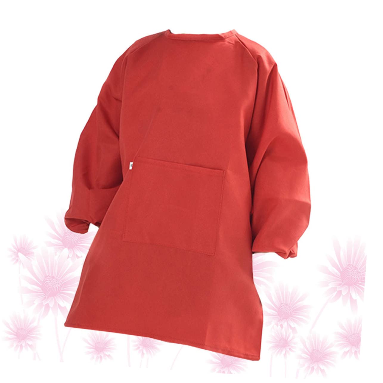BESTonZON 2piezas Delantal Infantil De Mangas Para Protector De Ropa Rojo Para Dibujar y