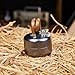 Gexdes Portable Alcohol Camping Stove – Lightweight Brass Aluminum Spirit Burner with Stand | Faster Heating – Feul Denatured Alcohol (Not Included) – for Backpacking, Hiking Brewing Piping Coffee
