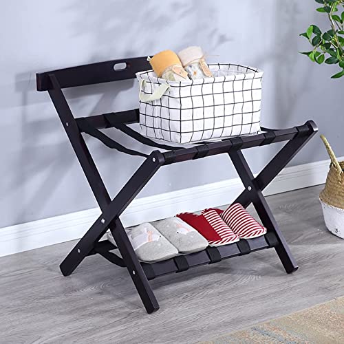 Porte-valise de suite d'hôtel avec étagère à chaussures pliante