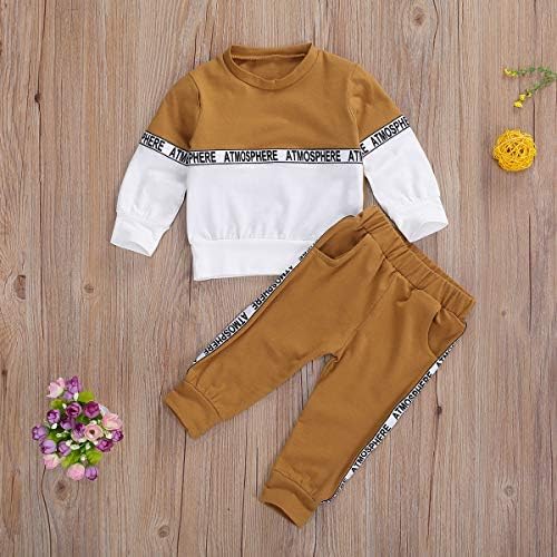 sshybmne Baby Toddler Boy Clothes Letter Striped Long Sleeve Pullover Shirt Top Pants Set Spring Fall Outfit 2Pcs 2 51IXvYtFGdL. AC