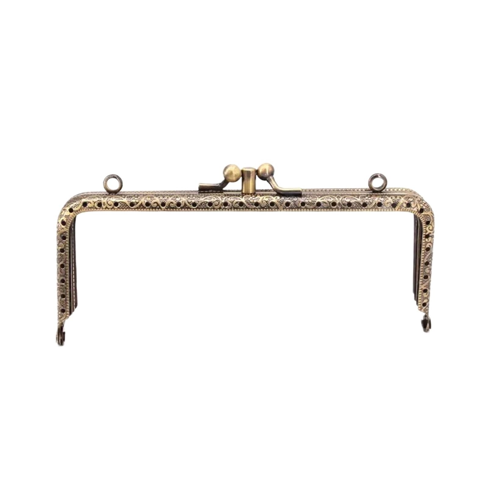 PVUVTNAHW 10pcs 8.5/10.5/12.5/15/18cm Double Layer Metal Frame Purse For Clutch Coins Bag Handle Kiss Clasp Lock Accessories(10.5CM)