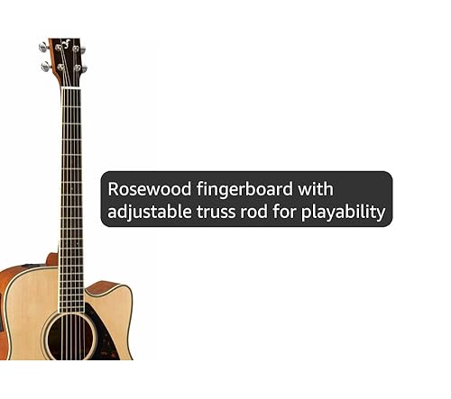 Amazon.com: Yamaha FGX820C Solid Top Cutaway Acoustic-Electric