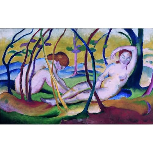 Toile Franz Marc Nudes under Trees pour sublimer votre salon