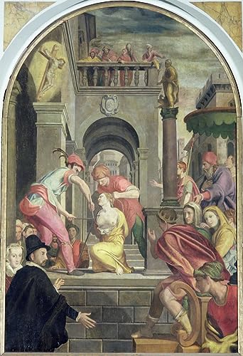 Poster Le martyre de St Alessandro Allori décoration murale salon tableaux 50x70
