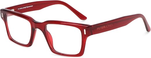 Peter Jones Acetate Unisex Large Broad Style Premium Spectacle Frame with Spring Hinges (U001)