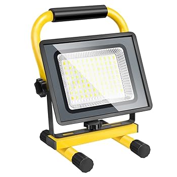 Amazon.co.jp: shineshare LED投光器 作業灯 100W 大容量電池