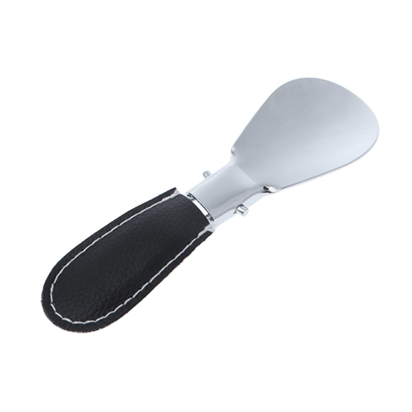 Calzador plegable de metal duradero con acero inoxidable de piel sintética portátil de moda para calzado, accesorios para calzador, calzador, ayuda para llevar zapatos