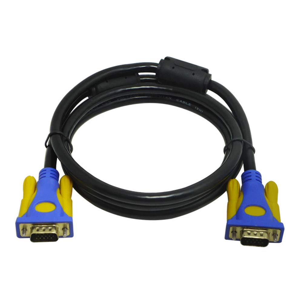 AKT Kabel VGA 1,5/3 / 5 / 10 m VGA 15 pin przedłużacz kabel od wtyczki do wtyczki do PC Laptop Projektor HDTV, 10 m