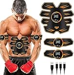 Quieasy EMS Elettrostimolatore Muscolare,Elettrostimolatore per Addominali, ABS Addominale Tonificante Cintura,Allenatore Addominale per la Stimolazione Mirata dei Muscoli Addominali