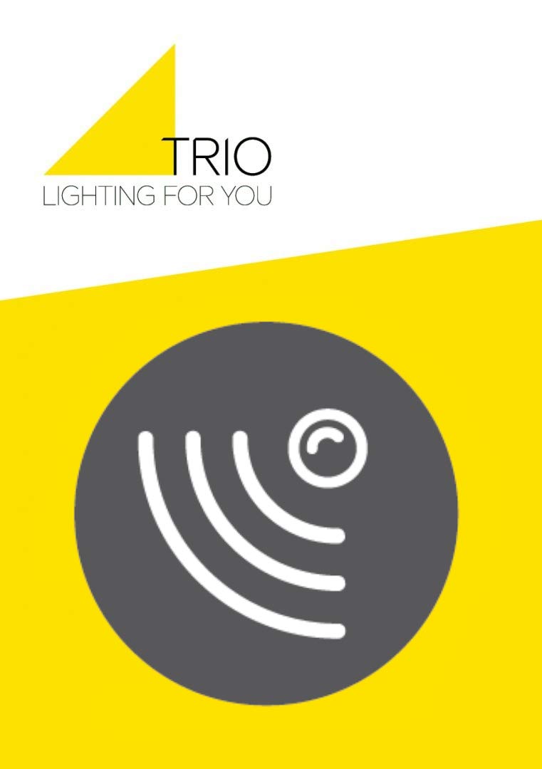 Trio Leuchten Piave 676960142 Plafonnier extérieur LED en plastique anthracite avec détecteur de mouvement LED 12 W