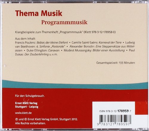 Programmmusik: CD Klasse 5 bis 10: Klasse 5 bis 13 (Thema Musik)