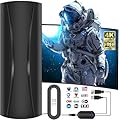 3200+ Miles Range TV Antenna Indoor,2026 Strongest Digital TV Antenna for Smart TV and Old TVs,Outdoor HDTV Antenna for Local Channels with Amplifier Signal Booster-38ft Coax Cable-Support 8K 4K 1080p