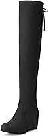 Vista 1 de DREAM PAIRS Women's Over The Knee Thigh High Wedge Heel Boots
