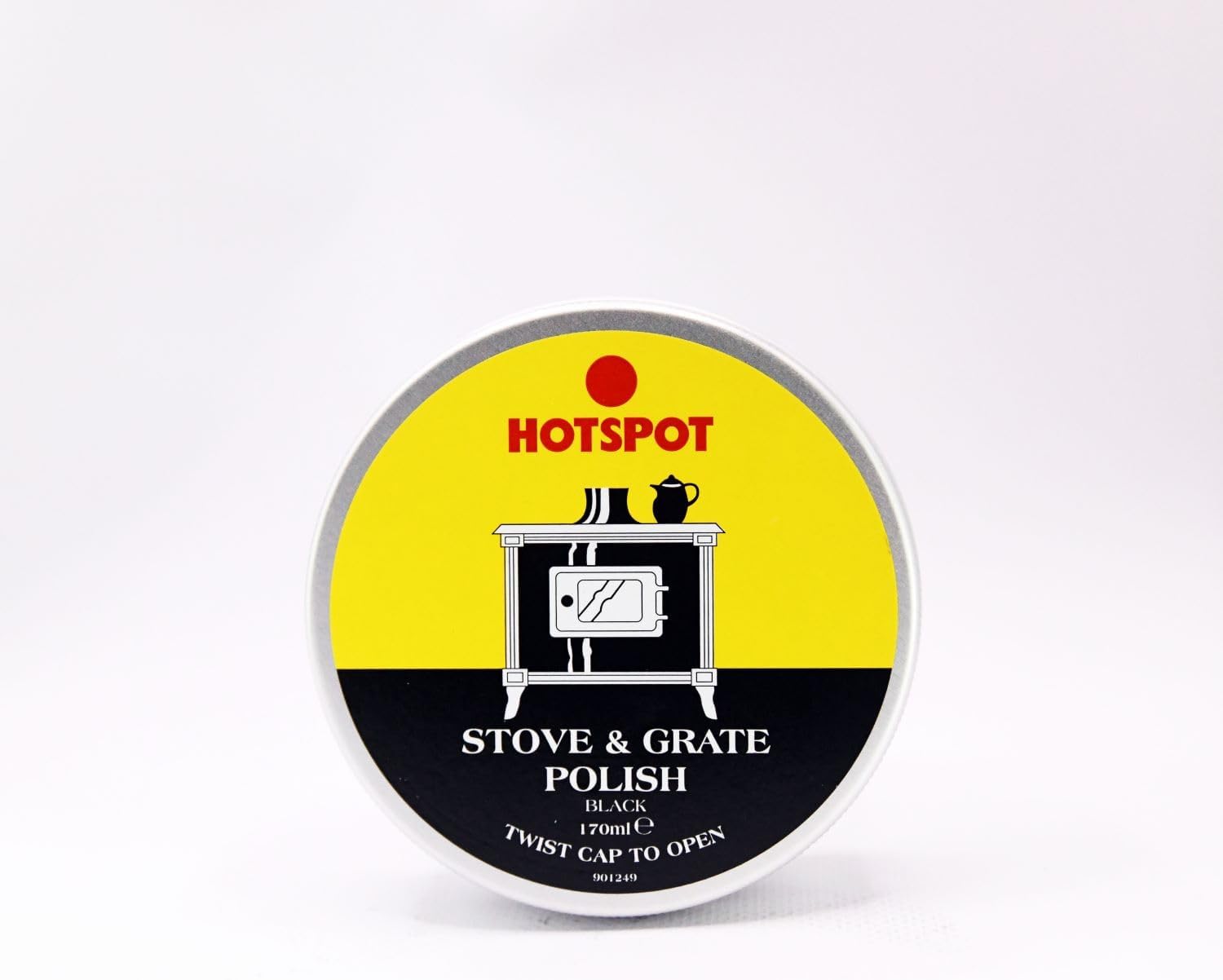 Stove and Grate Polish Black – Restores Shine, Protects Cast Iron Surfaces, Easy Application, Heat-Resistant Finish, Ideal for Wood Stoves and Fireplaces -170ml