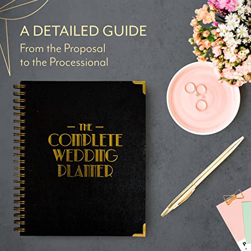 Your Perfect Day Wedding Planner And Organizer - Step-By-Step Guide, Advice, Checklist - Includes Customizable Countdown Calendar (Vintage Black & Gold) #TOP2