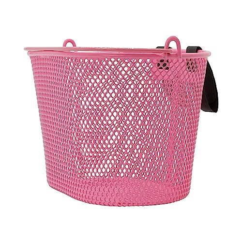 P4B | Happy Kids Fahrradkorb für Kinder in Pink mit Klettverschluss |...