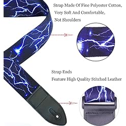 Lot de sangles de guitare comprenant un ensemble de verrous de sangle / 1 protection pick / fingertip pour guitares… - Les Beatles, Paul McCartney, John Lennon, RIngo Starr, George Harrison Lot de sangles de guitare comprenant un ensemble de verrous de sangle / 1 protection pick / fingertip pour guitares… – Image 3