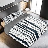 Bettwäsche-Set für Doppelbetten beinhaltet: 1 x Bettbezug: 200,7 x 200,7 cm, 2 x passende Kissenbezüge: 50,8 x 76,2 cm. OHNE KOMFORT: