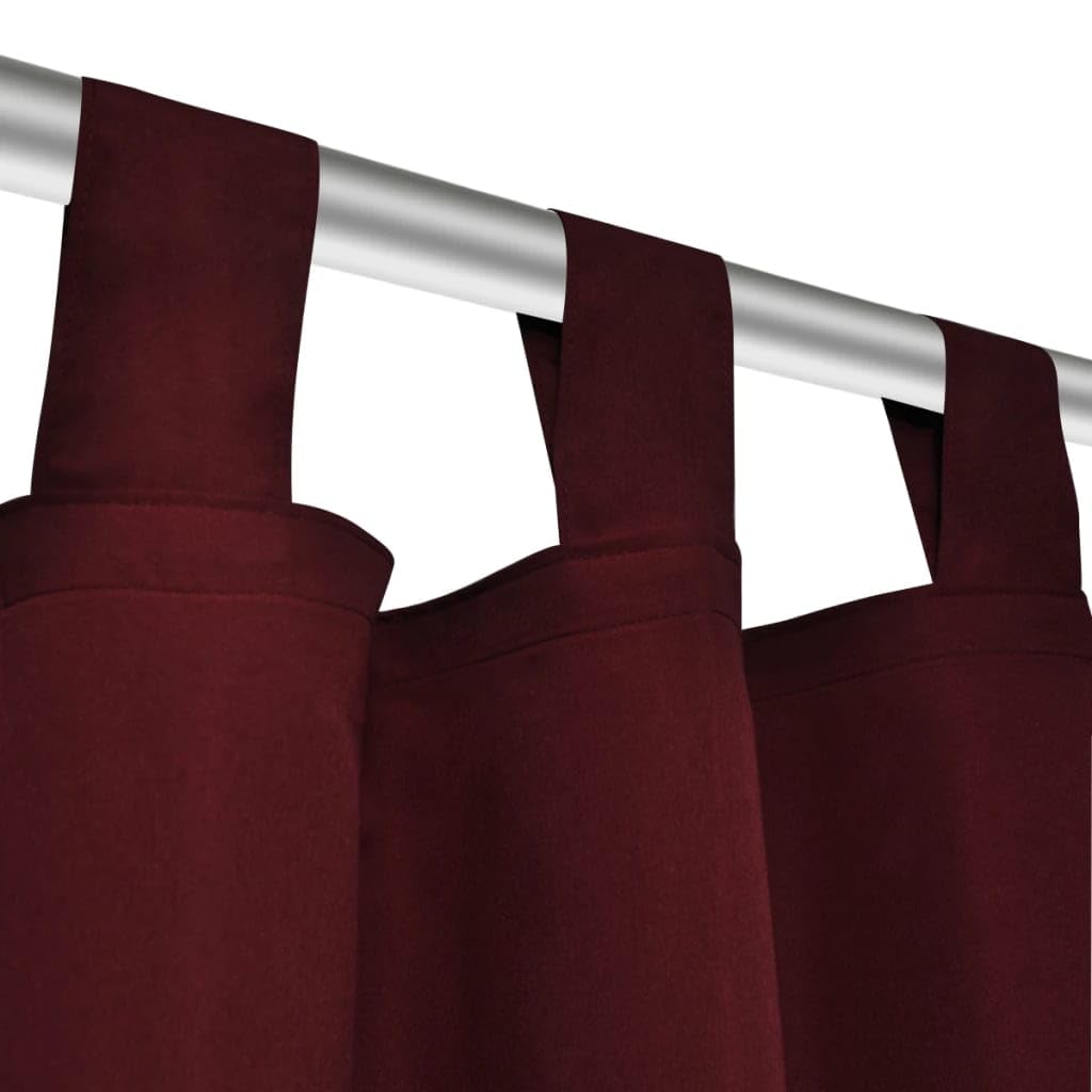 Tende in raso per soggiorno e camera da letto, set da 2 con nastri, traslucide, opache, in poliestere microsatin, facili da montare, lavabili, design senza tempo