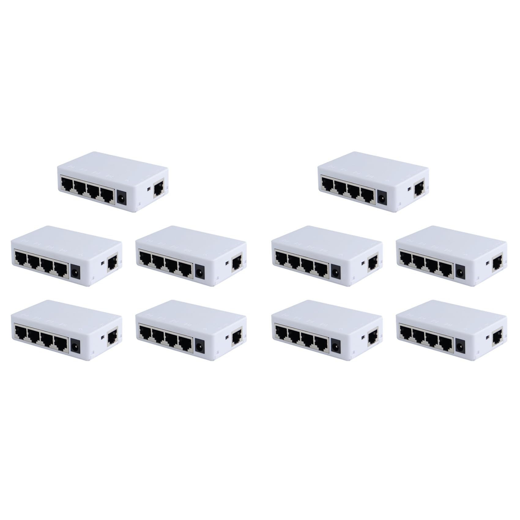 10X 4 Porte Poe Extender 100Mbps 1 in 4 out 250 Metri Switch di Rete Ripetitore IEEE802.3af/At per Poe Switch NVR IP Camera